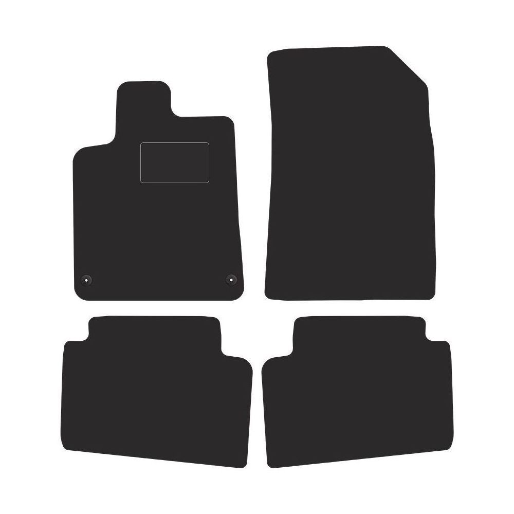 Tapis de sol Prestige en velours STREAK rouge pour Citroën C5 I finition luxe