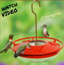 HUMMZINGER HIGH VIEW MINI HUMMINGBIRD FEEDER #430 BUILT IN ANT MOAT MADE IN USA