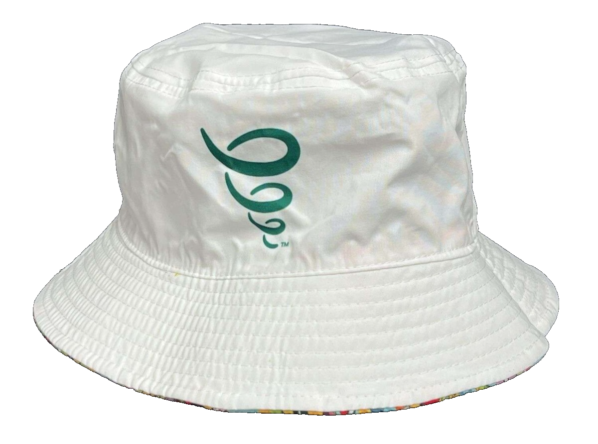 キャップ　ジャンバジュース RARE Jamba Juice Bucket Hat Adult Reversible White Colorful Fruit