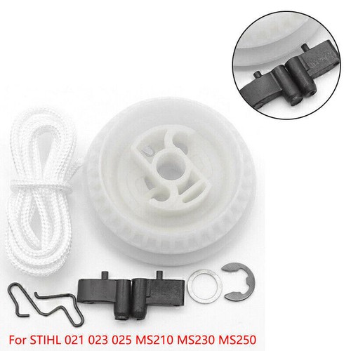 Recoil Starter Pulley Pawl Rope Set For Stihl 023 025 MS210 MS230 MS250 Chainsaw - Picture 2 of 8