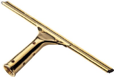 (4) Ettore Co 10018 Professional 18'' Solid Brass Window Cleaning Squeegees