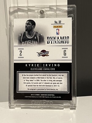 NBA カード Kyrie Irving 直筆サイン 35枚限定 Kyrie Irving 2013-14 Dynamic Ink Panini Signatures /35 | eBay