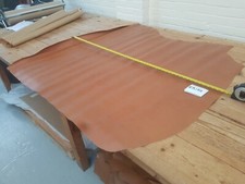 Light Brown Tan Caramel Whole Butt PU Split Cow Leather 1.3mm Top Quality EB188