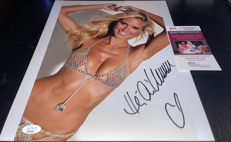 Heidi Klum Sexy Super Model Hot Sexy Signed 11x14 Autographed Photo JSA 8