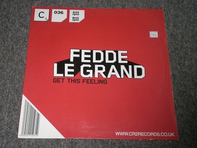 Fedde Le Grand~Get This Feeling~12'' Single~UK IMPORT~House/Electro~FAST SHIPPING