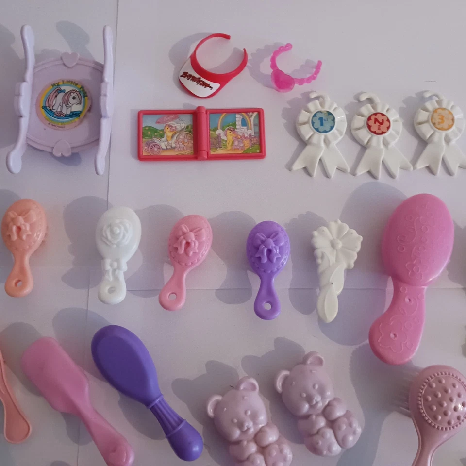 LOT ACCESSOIRES PEIGNES BROSSES MON PETIT PONEY MY LITTLE PONY HASBRO - Photo 3/4