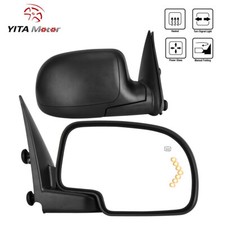 Power Heated Mirrors For 2003-06 Chevy Silverado Sierra 1500 2500hd 3500 Signal