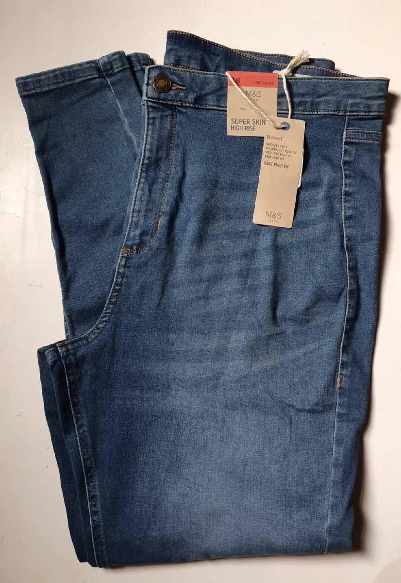M&s super skinny high rise jeans clearance