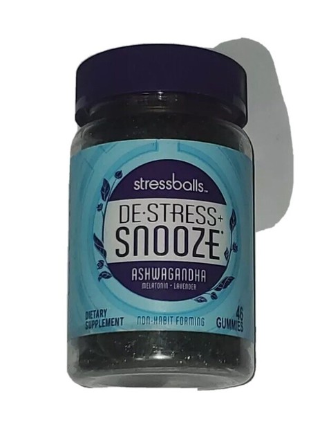 Stressballs Night Stress Focus Gummy 46 Gummies Ashwagandha Exp 2/22 for sale online | eBay