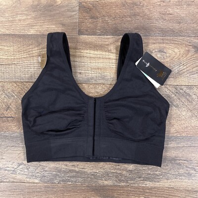 Wacoal Bra Womens 34 Black B Smooth Front Close Wireless Bralette NEW