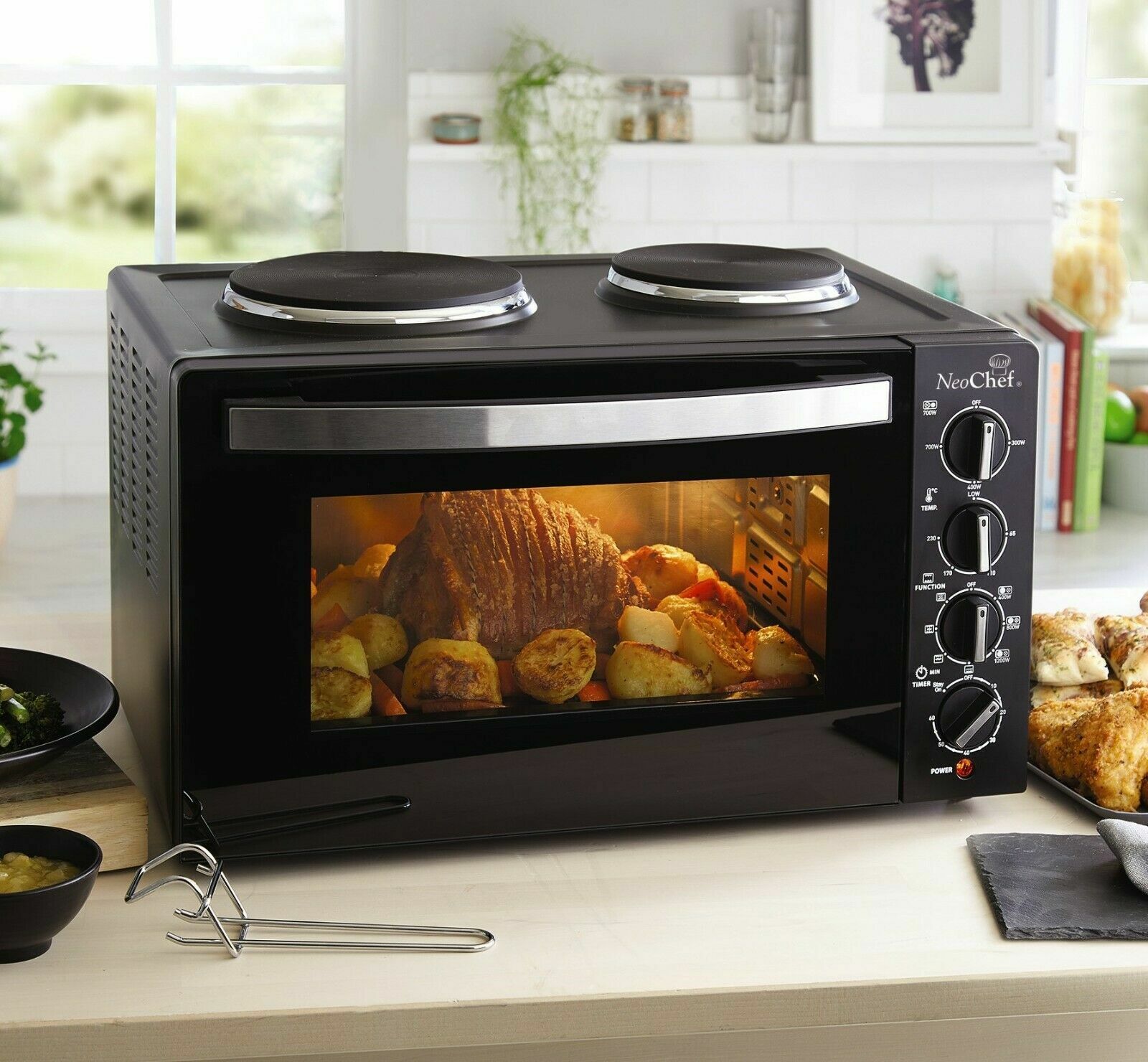 mini oven with grill and hob