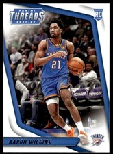 2021-22 Panini Threads Basketball Card Aaron Wiggins Rookie Oklahoma City