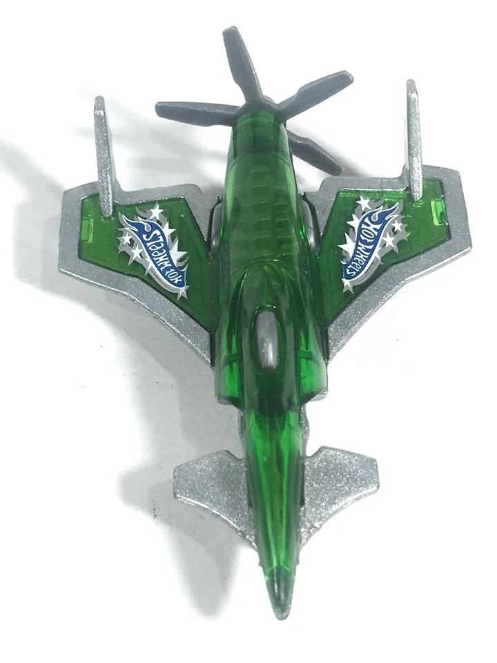 Hot Wheels 2010 Poison Arrow Propeller Plane Metalflake Silver HW Racing Rigs - Image 3 of 4