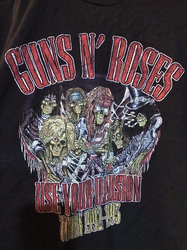 Guns & Roses Use Your Illusion Tour 1992-1993 Damen T-Shirt Größe XL - Bild 2 von 4