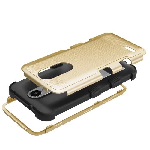Funda Carcasa Para LG K10 K30 X410 Premier Híbrida Armadura Cepillada Resistente a Prueba de Golpes Foto 2 de 4