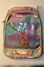 NEW Glitter Backpack - Mermaid Tail, Pink and Aqua, Shiny, Cute