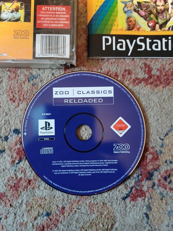 Sony Playstation PS1 Reloaded Zoo Classics Version Rare PAL UK eBay