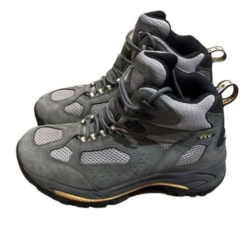 Vasque Breeze Grey Leather Hiking Boots Womens 9.5 Gore-Tex Waterproof Vibram - Picture 1 of 14