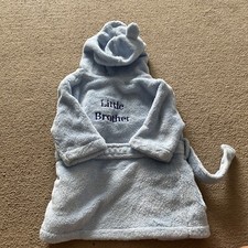 MY FIRST YEARS Little Brother Dressing Gown - Boys 0-6 Months - Great Condition