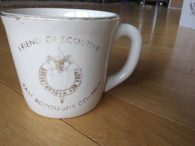 Boy Scouts Of America Cup Mug East Boroughs Council Friends Of Scouting Vintage