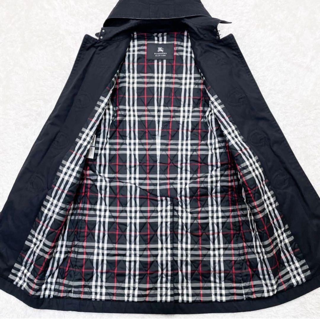 Burberry Nova Check Duffle Coat Black Size M Vintage rare Men's From Japan thumbnail 13