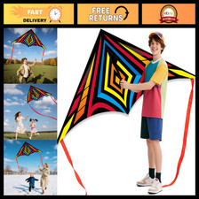 Easy to Fly Delta Kite for Kids  Adults - Perfect Beach  Outdoor Fun