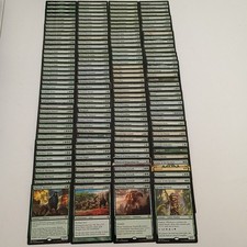 160 Magic the Gathering Green Rare/Mythic Mix Card Lot..