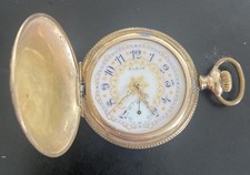 1900 Vintage Elgin Pocket Watch No Glass  Needs Repair Gears Do Moved