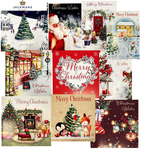 Christmas Cards Pack of 50 Each Xmas Card multipack has 150mm x 200mm, multi