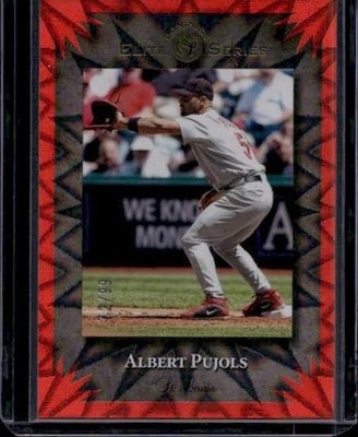 2025 Donruss #12 Albert Pujols Elite Series Red Xplosion #/99
