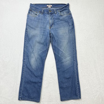 Barry Bricken Jeans Mens 34x30 Blue Denim Straight Leg Classic Casual Weekend