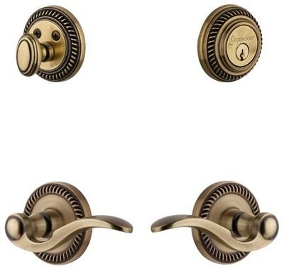 Grandeur NEWBEL_SP_ESET_238_RH Newport Solid Brass Right Handed - Brass