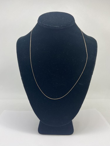 10 Karat Gold zierliche 21 1/2 Zoll Halskette 0,5 g