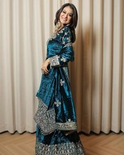 SALWAR KAMEEZ PAKISTANI INDIAN WEDDING PARTY WEAR DRESS BOLLYWOOD SUIT PLAZZO