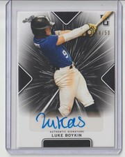 Luke Boykin 2021 leaf perfect game auto sn/50 