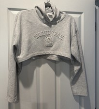 Zara Size 13-14 North Team 2 Cropped Hoodie S...