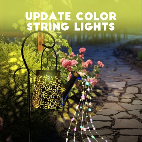 Solar-Wasserkocher Licht Dekorative Lichter Gartenlichter Lampe + 6 Lichterkette - Bild 11 von 24