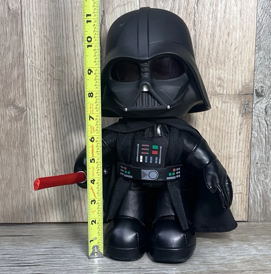 STAR WARS Darth Vader Plush (2022) Voice Manipulator Light Up Lightsaber 11" - Image 2 of 4