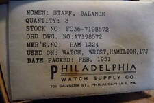Hamilton Balance Staff # F036-7198572 Part Re...