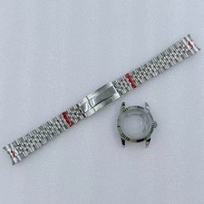 31mm Female Stainless Watch Case Strap Sapphire for Nh05 Movement 24.5mm Dial