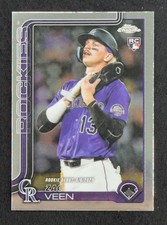 2025 Topps Chrome Update Rookie #USC186 - Zac Veen RC, RD - Colorado Rockies