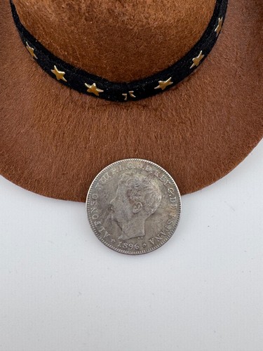 Puerto Rico Coin 40 centavos 1896 Alfonso XIII