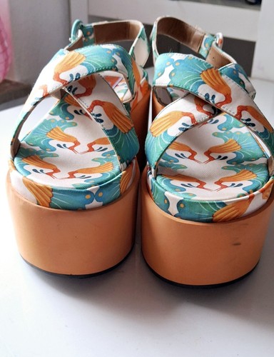Sandalias de plataforma La Double J sandalias de cuña sandalias de tiras sandalias de mujer talla 37 excelentes - Imagen 3 de 9