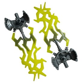LEGO Hero Factory Weapon Triple Lightning Bolts Marbled Trans-Yellow Pattern