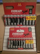 Genuine Ever Ready Batteries Super Heavy Duty R6 LR3 AA & AAA x20 batteries!  0.41 per battery