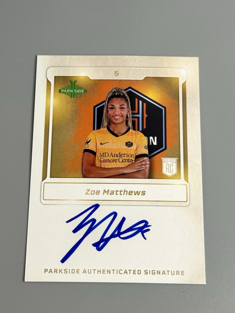Zoe Matthews 2025 Parkside NWSL Vol 1 Signature Series Rookie Auto