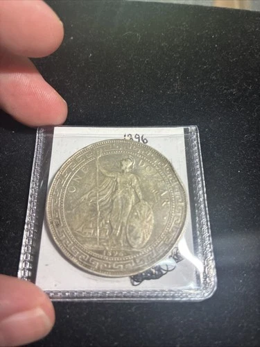 1896 British Trade Dollar .900 Silver World Coin (Read Description)