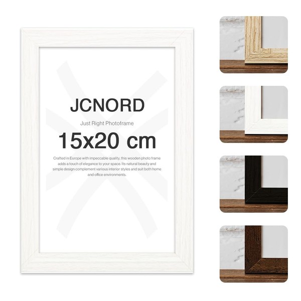 Bilderrahmen Fotorahmen Holz Acrylglas Weiß Modern Wand Tisch 15X20 Cm-image
