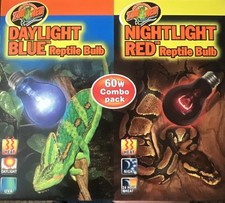 Zoo Med Day Night Reptile Bulbs Combo Pack 60 watts