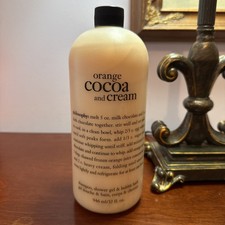 Philosophy ORANGE COCOA and CREAM Shampoo Shower and Bubble Bath 32 fl oz SEALED 1.05 per gallon